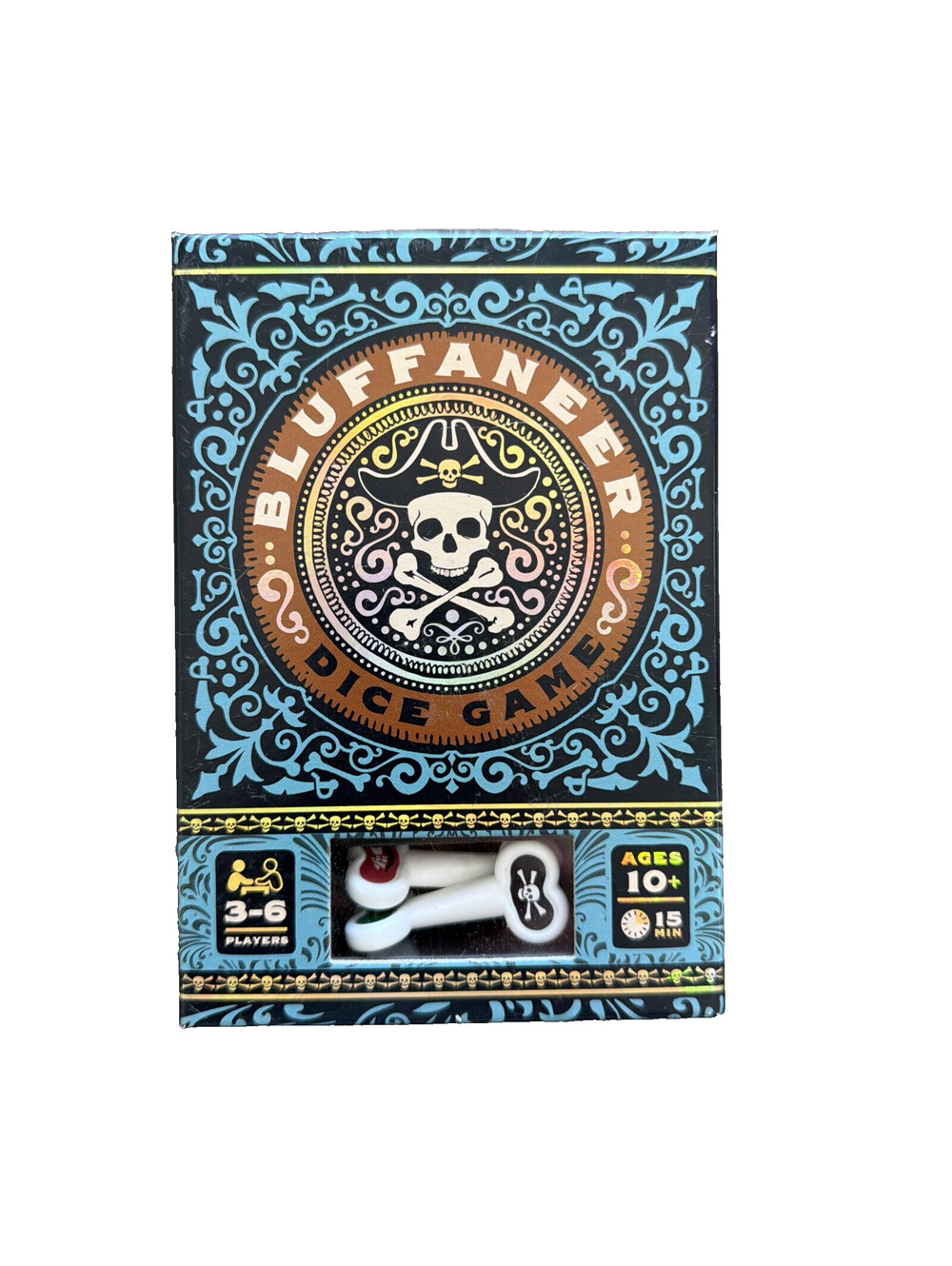 Brand New Sealed Bluffaneer Pirate Themed Dice Game Big Creative Games 3-6 Plyrs